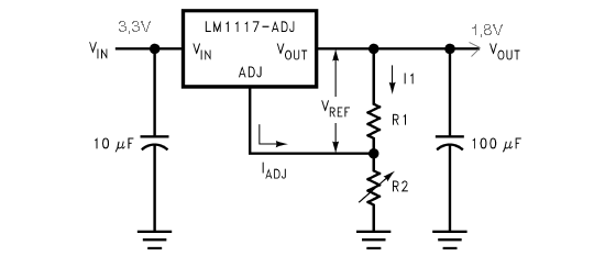 Lọai dùng ic ổn áp có hồi tiếp (IC LM1117)