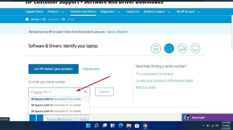 nhập chính xác series máy tính