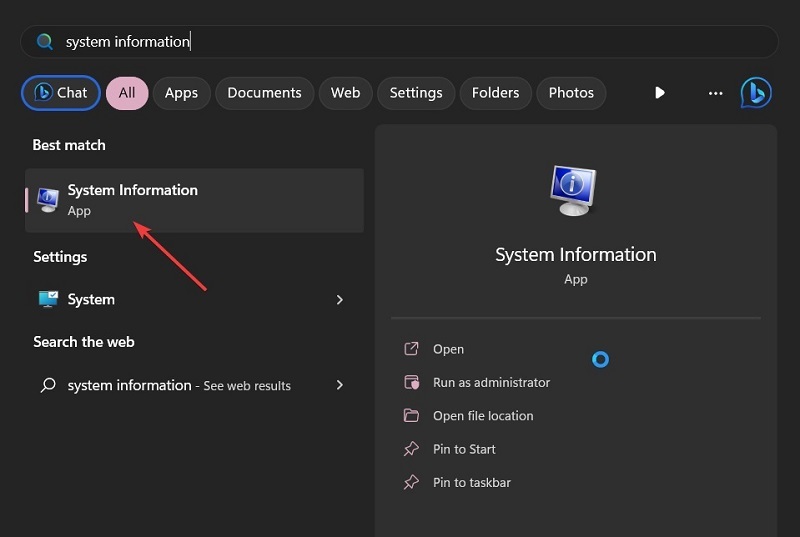 system information
