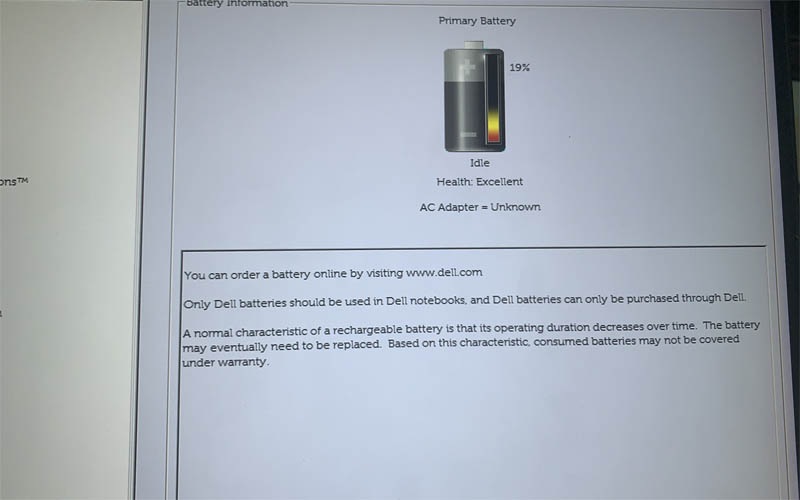 battery information