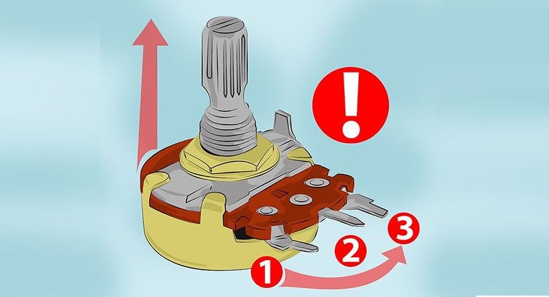 Xác định 3 chân của biến trở