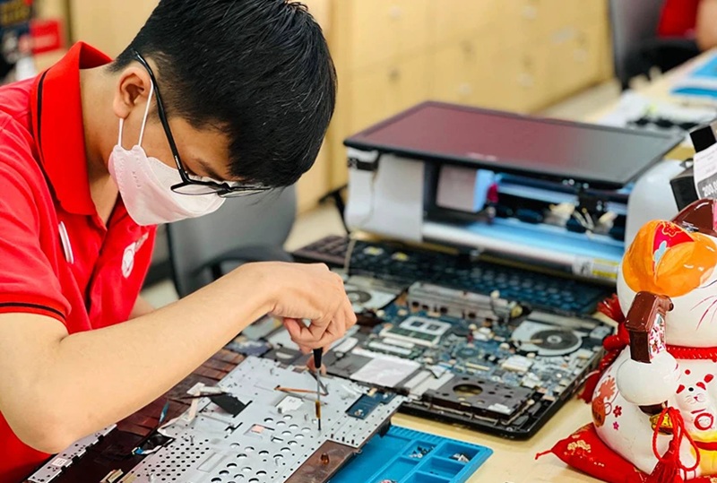 quy trình sữa chữa máy tính