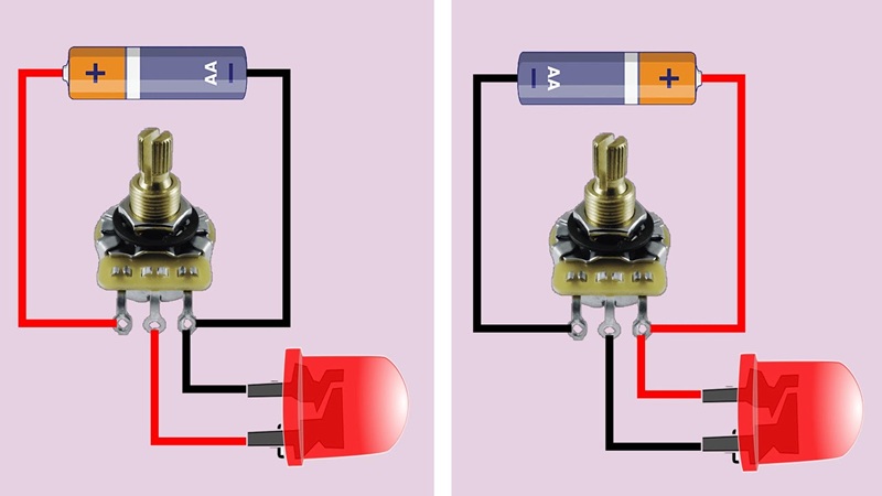 cách mắc biến trở 5 chân